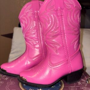 Kids Pink Cowboy Boots